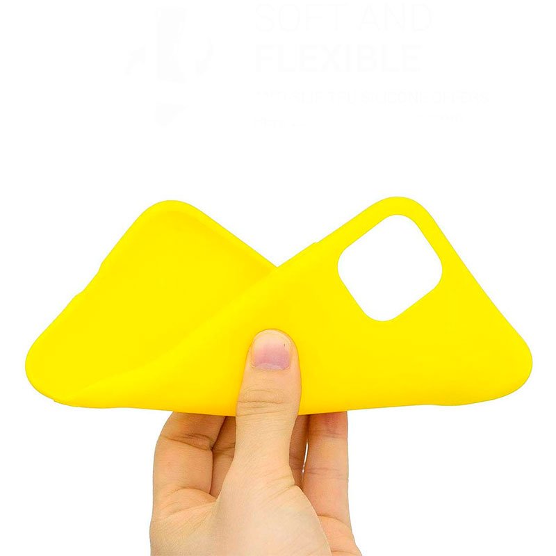 Capa de silicone COOL para iPhone 11 Pro (amarelo)