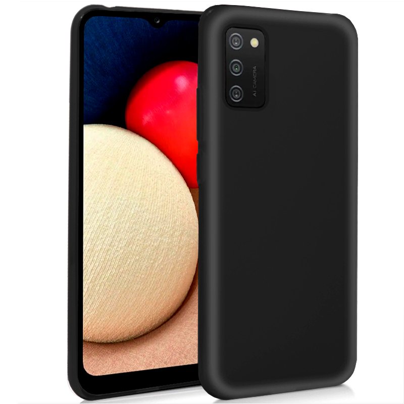 Capa de silicone COOL para Samsung A025 Galaxy A02s (preta)