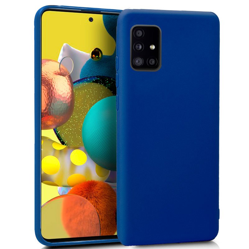 Capa de silicone COOL para Samsung A516 Galaxy A51 5G (azul)