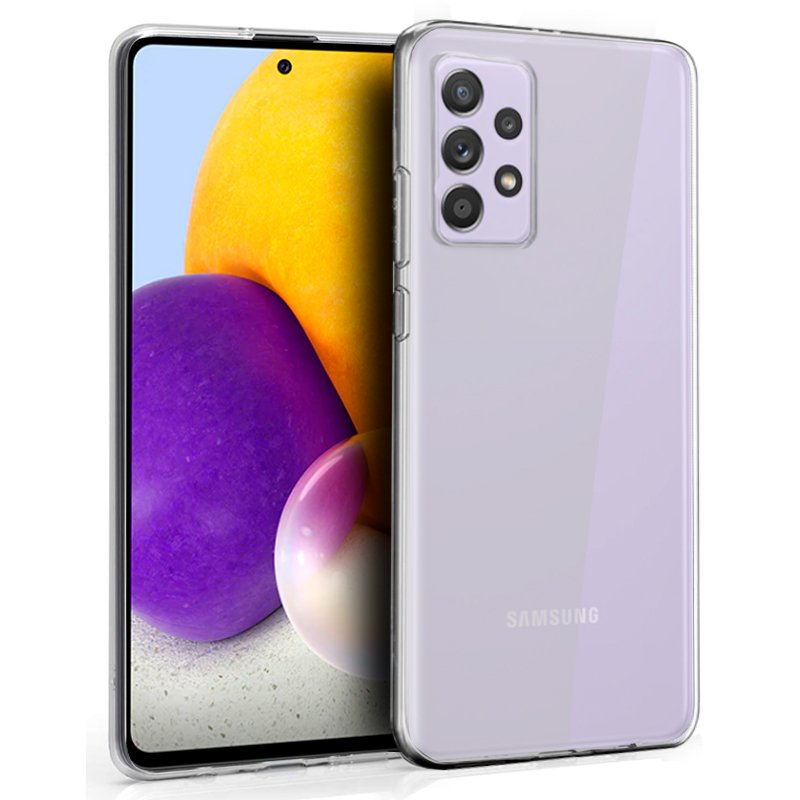 Capa de silicone COOL para Samsung A725 Galaxy A72 (transparente)