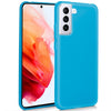 Capa de silicone COOL para Samsung G990 Galaxy S21 (azul claro)