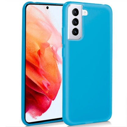 Capa de silicone COOL para Samsung G990 Galaxy S21 (azul claro)