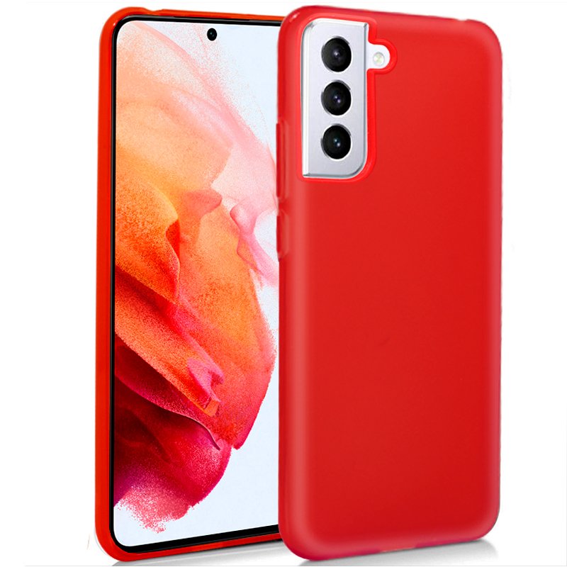 Capa de silicone COOL para Samsung G990 Galaxy S21 (vermelha)