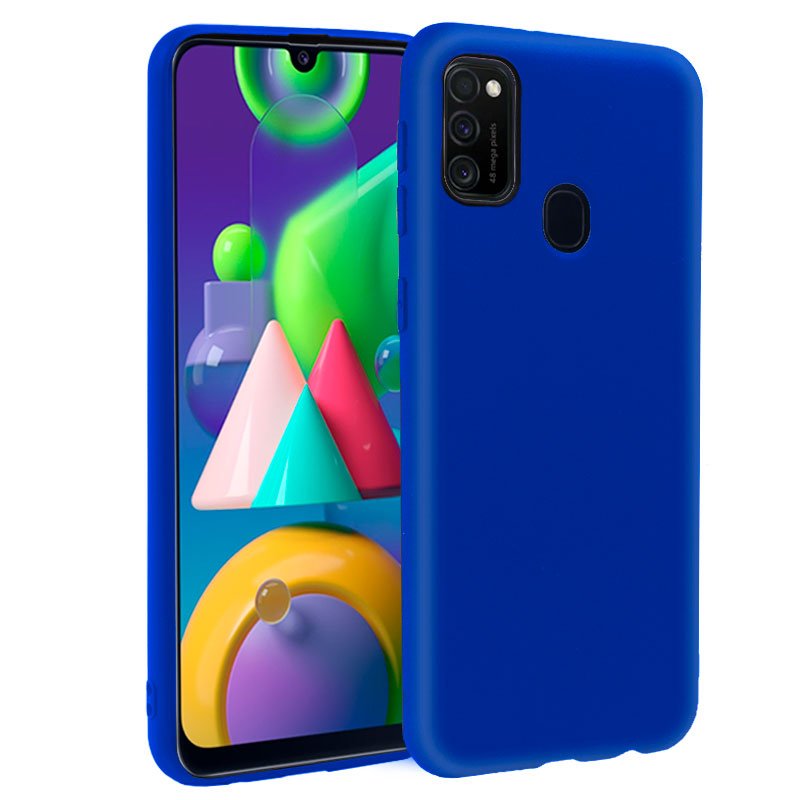 Capa de silicone COOL para Samsung M215 Galaxy M21 (azul)