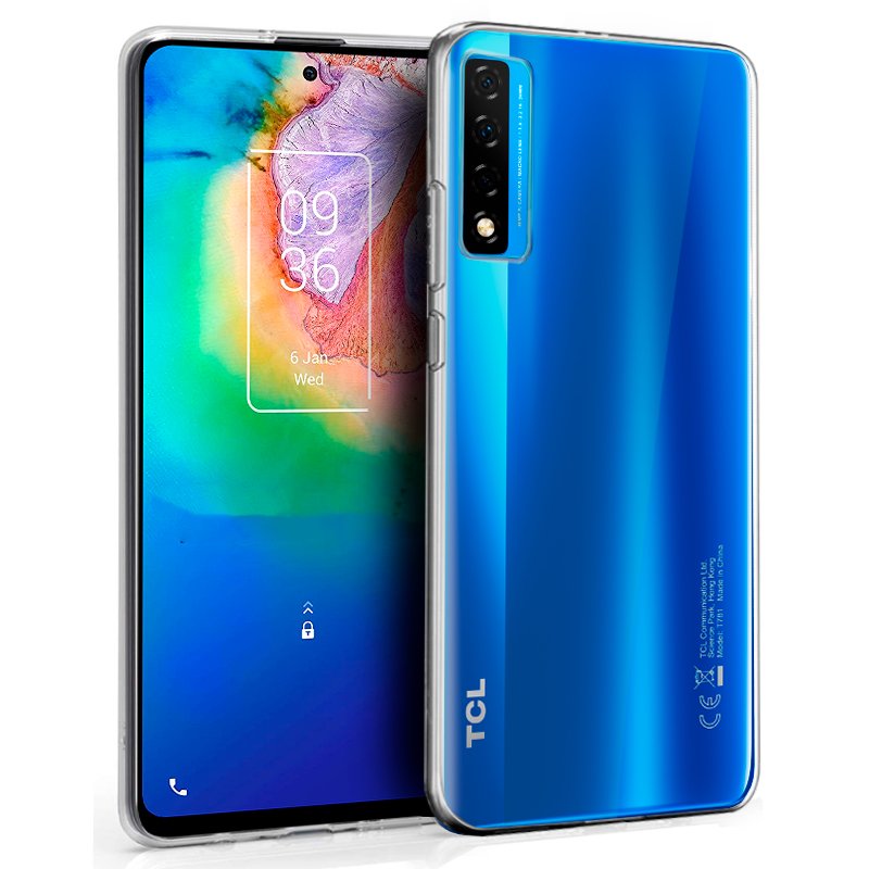Capa de silicone COOL para TCL 20 5G / 20L / 20L Plus (transparente)