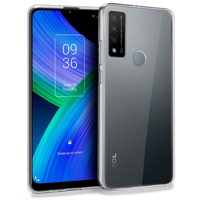 Capa de silicone COOL para TCL 20R 5G (transparente)