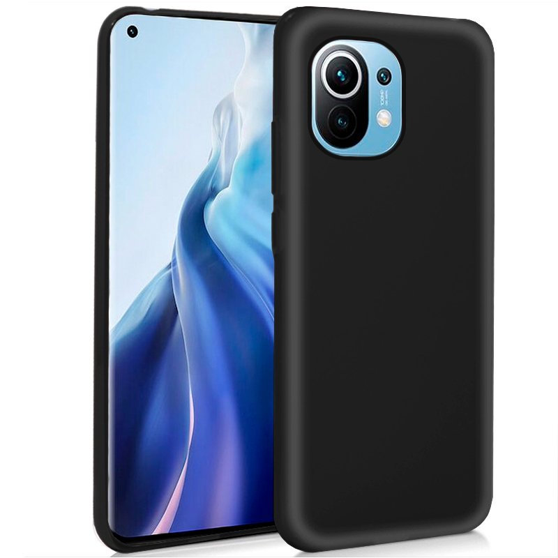 Capa de silicone COOL para Xiaomi Mi 11 / Mi 11 Pro (preta)