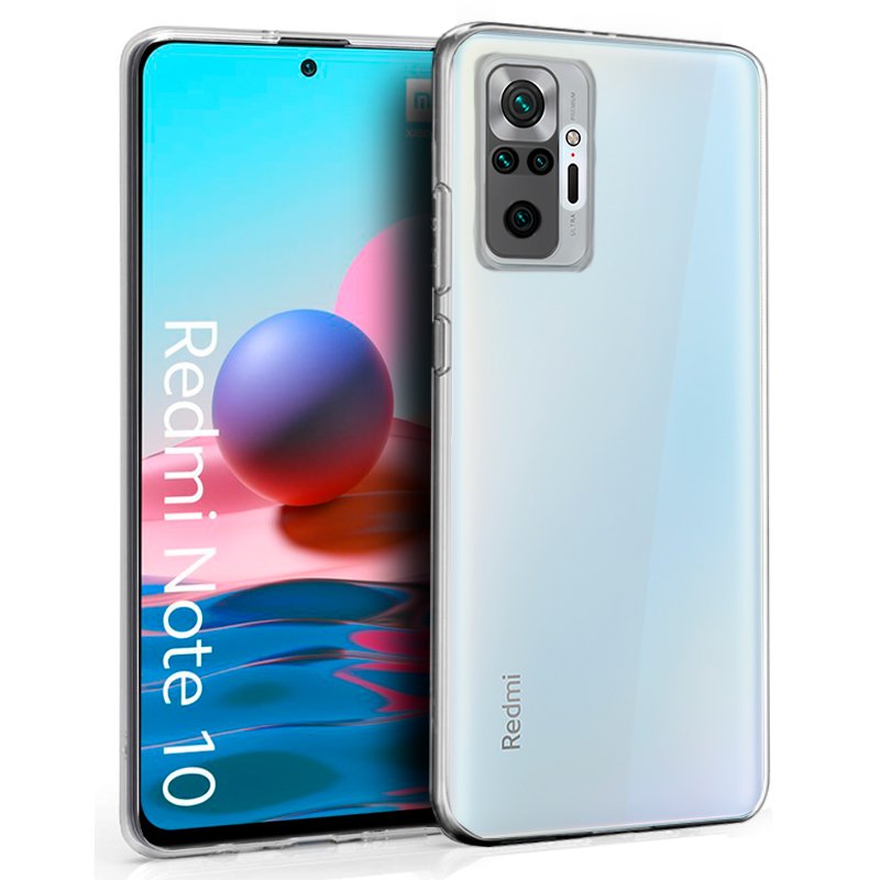 Capa de silicone COOL para Xiaomi Redmi Note 10 / Note 10s (transparente)