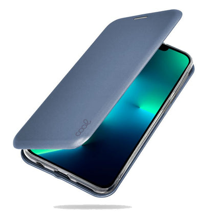 Capa Flip Cover COOL para iPhone 13 Pro Elegance Azul