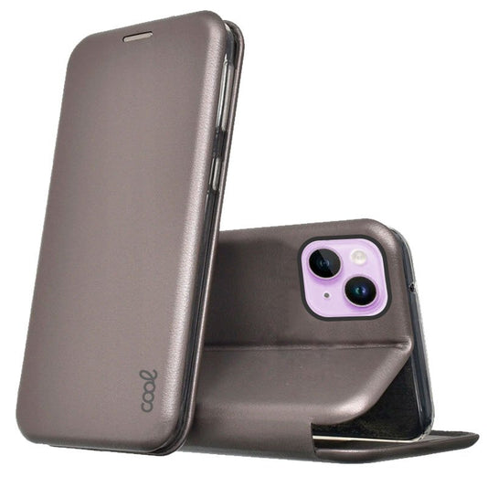 Capa Flip Cover COOL para iPhone 14 Elegance Prata