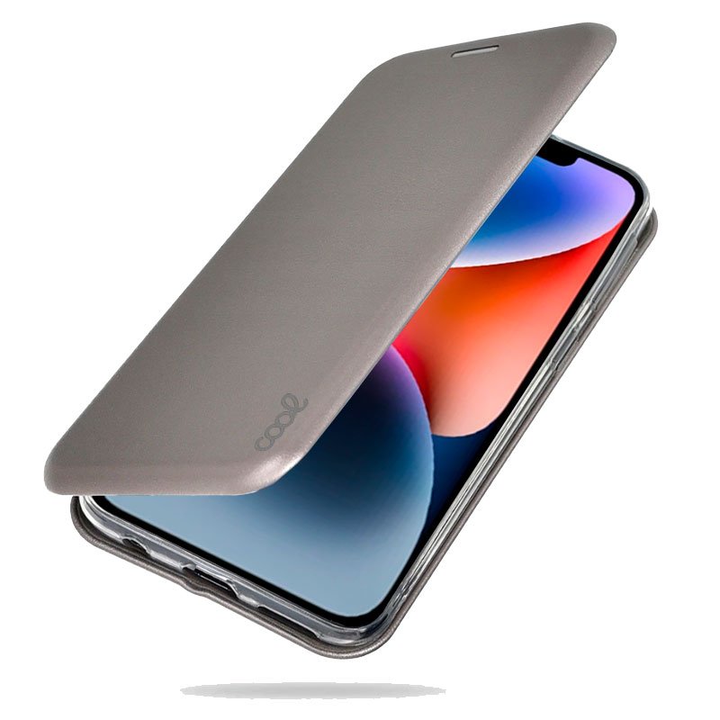 Capa Flip Cover COOL para iPhone 14 Plus Elegance Prata