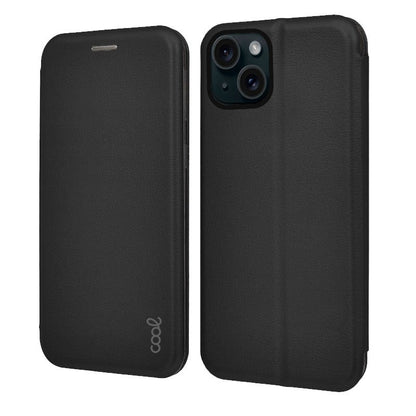 Capa Flip Cover COOL para iPhone 15 Elegance Preto
