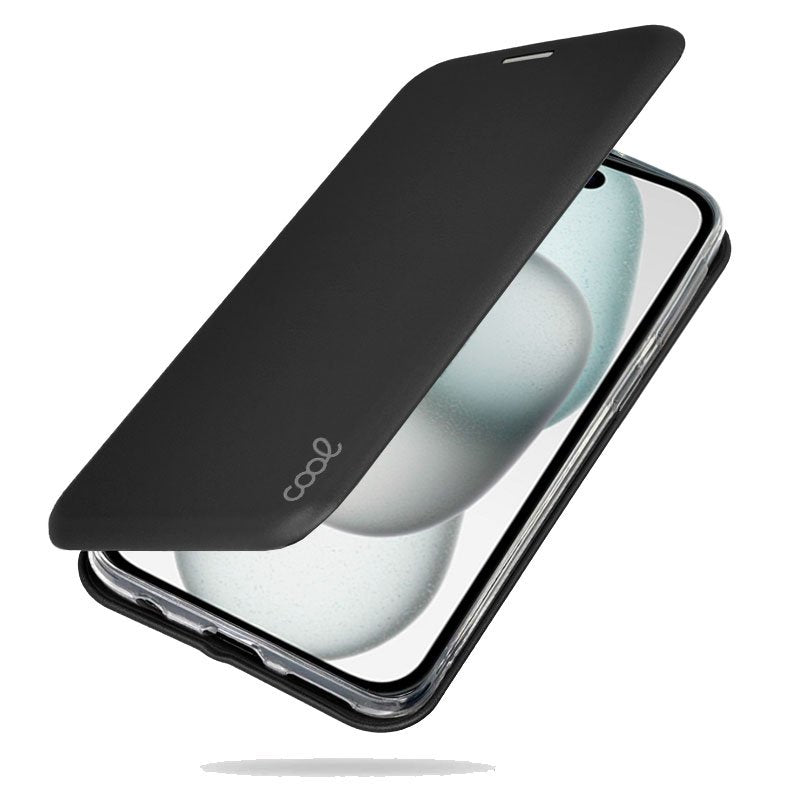 Capa Flip Cover COOL para iPhone 15 Elegance Preto
