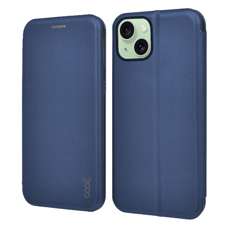 Capa Flip Cover COOL para iPhone 15 Plus Elegance Marinho