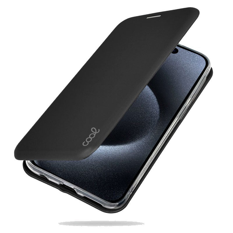 Capa Flip Cover COOL para iPhone 15 Pro Elegance Preto