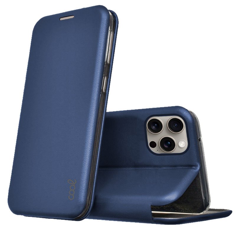 Capa Flip Cover COOL para iPhone 15 Pro Max Elegance Marinho