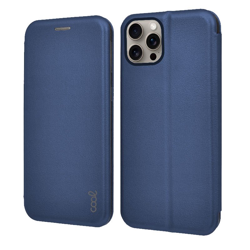Capa Flip Cover COOL para iPhone 15 Pro Max Elegance Marinho