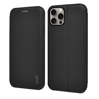 Capa Flip Cover COOL para iPhone 15 Pro Max Elegance Preto