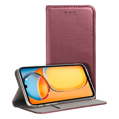 Capa Flip Cover COOL para Xiaomi Redmi 13C / 13C 5G / Poco C65 Burgundy