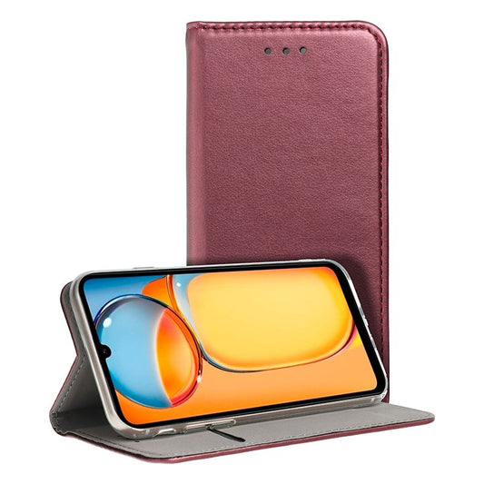 Capa Flip Cover COOL para Xiaomi Redmi 13C / 13C 5G / Poco C65 Burgundy