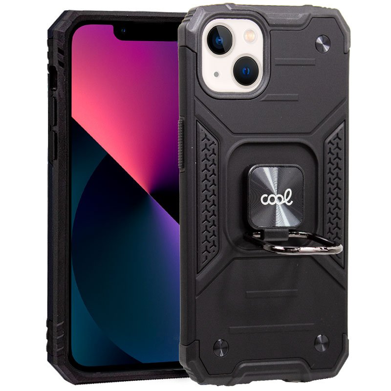 Capa COOL para iPhone 13 mini Hard Ring Preto