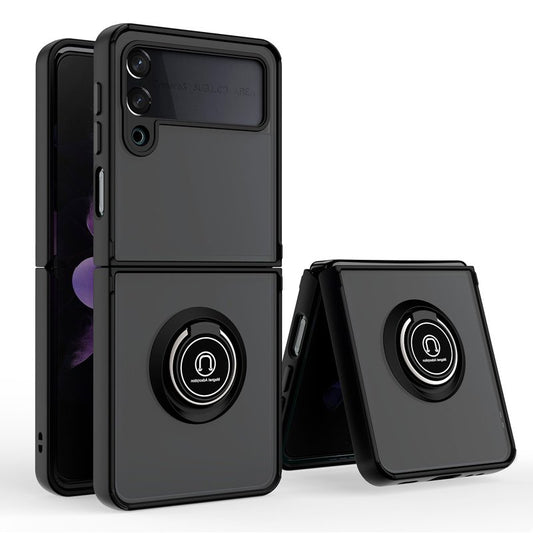 Capa COOL para Samsung F926 Galaxy Z Flip 3 Hard Ring Preto