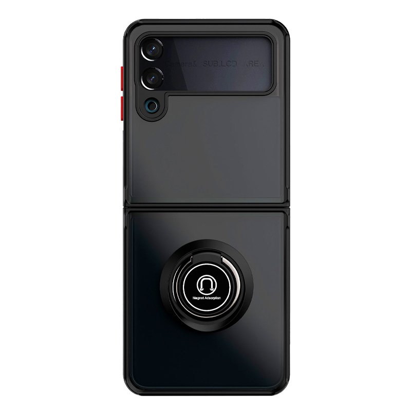 Capa COOL para Samsung F926 Galaxy Z Flip 3 Hard Ring Preto