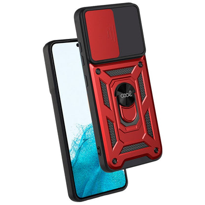 Capa COOL para Samsung S901 Galaxy S22 Hard Ring Vermelho