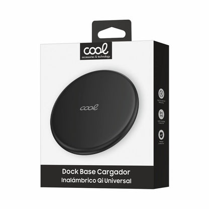 Carregador base dock para smartphones Qi sem fio universal COOL Preto