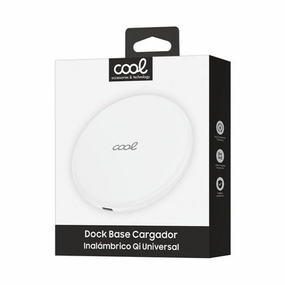 Carregador Base Dock para smartphones Qi Wireless universal COOL Branco