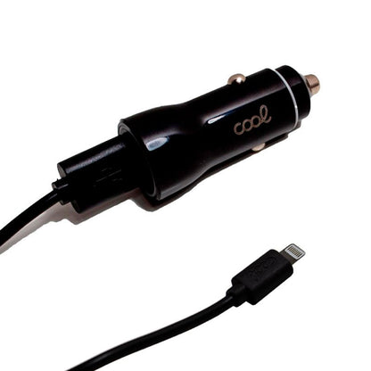 Carregador de carro iPhone / iPad Conexión Lightning (2 x USB) COOL