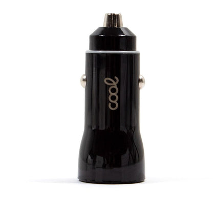 Carregador de carro de entrada USB dupla universal COOL preto 2,4 amp