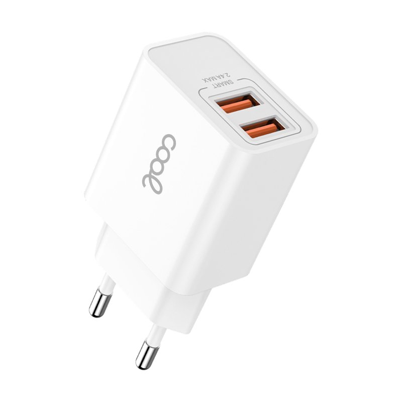 Carregador de Rede para iPhone COOL 2 x USB + Cabo Lightning 1,2 m (2,4 Amp)