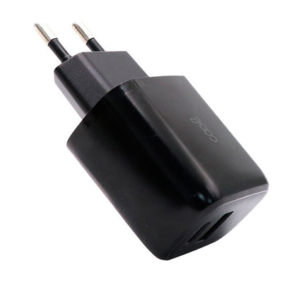 Carregador de rede rápido universal (PD) duplo tipo C / USB COOL (20 W) preto