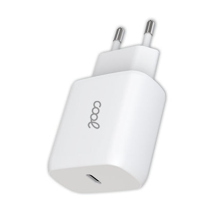 Carregador de Rede rápido universal (PD) Tipo C COOL (25 W) Branco