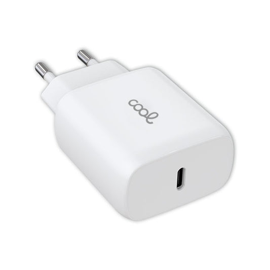 Carregador de Rede rápido universal (PD) Tipo C COOL (25 W) Branco