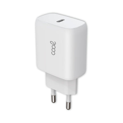 Carregador de Rede rápido universal (PD) Tipo C COOL (25 W) Branco