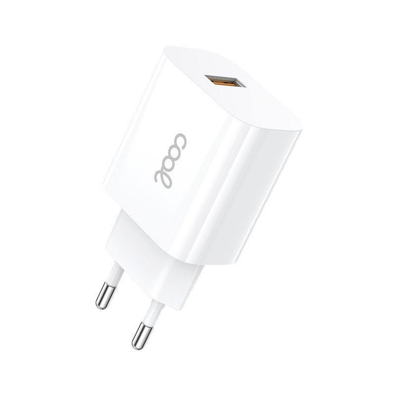 Carregador de Rede Tipo C + Cabo COOL Universal 2.4Amp Branco