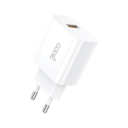 Carregador de Rede Tipo C + Cabo COOL Universal 2.4Amp Branco