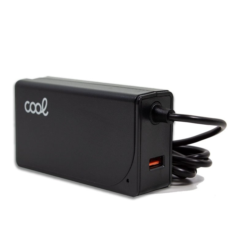 Carregador de rede universal COOL + 11 conectores para notebooks 65w (USB QC3.0)