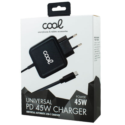 Carregador de rede universal Laptops 45w PD Automático COOL (Tipo C)
