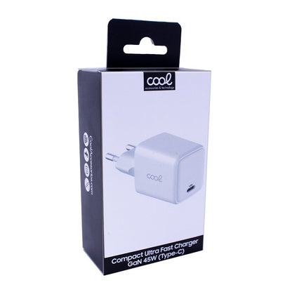 Carregador de Rede Universal Ultra Fast Charger (PD) Type-C COOL (45W) GaN Branco