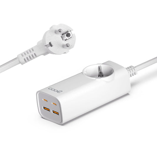 Carregador Multiporta Universal COOL 65W (5 Portos) Branco