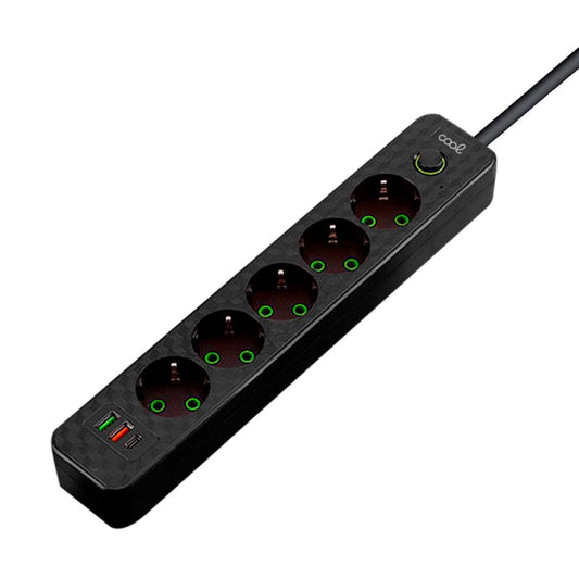 Carregador Universal Multiportas COOL (7 Portas) Preto
