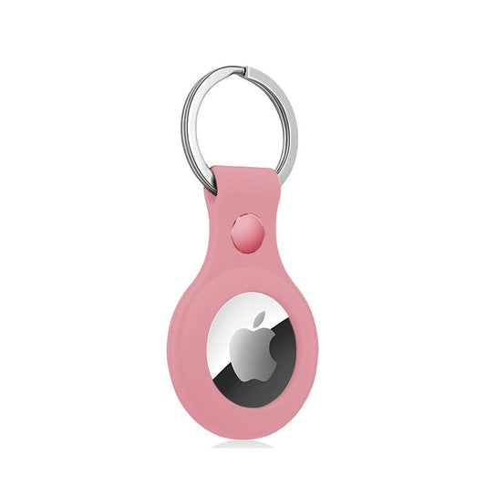Porta-chaves de proteção COOL compatível com AirTag Silicone Rosa