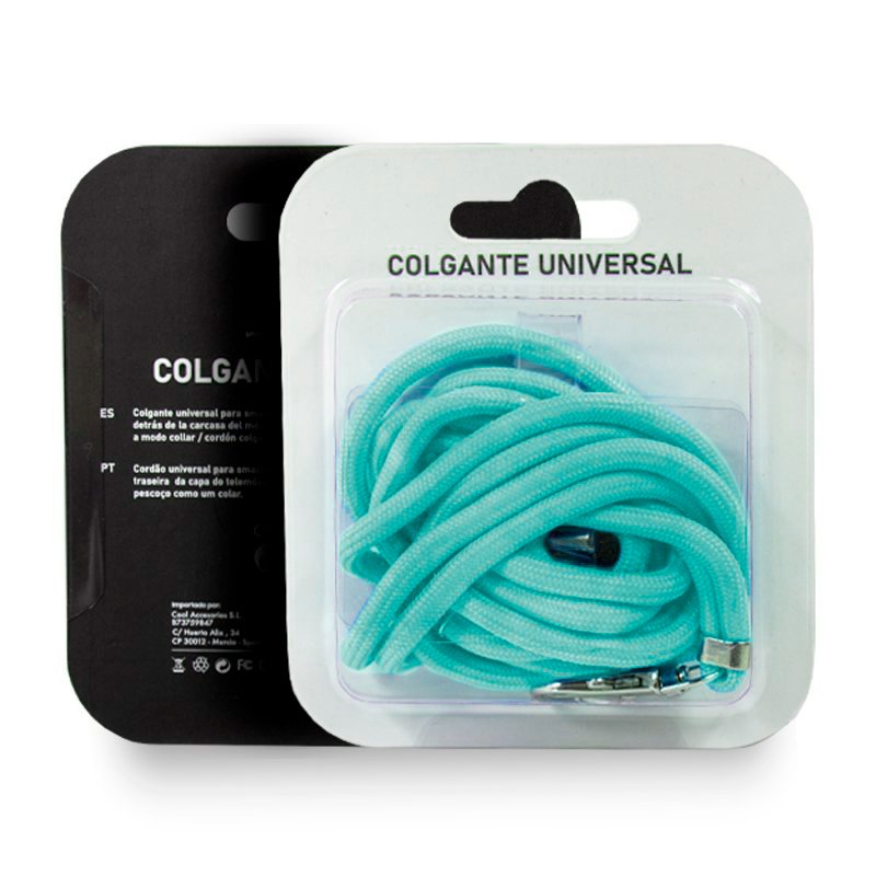 Cordão suspenso universal COOL com cartão de smartphone Mint