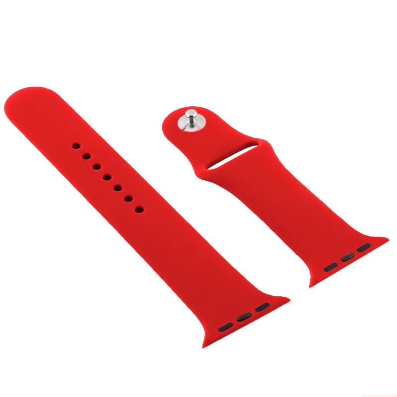 Correia COOL para Apple Watch Series 1 / 2 / 3 / 4 / 5 / 6 / 7 / 8 / 9 / SE (38 / 40 / 41 mm) Borracha Vermelho