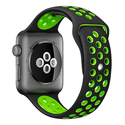 Correia COOL para Apple Watch Series 1 / 2 / 3 / 4 / 5 / 6 / 7 / 8 / 9 / SE (38 / 40 / 41 mm) Sport Preto