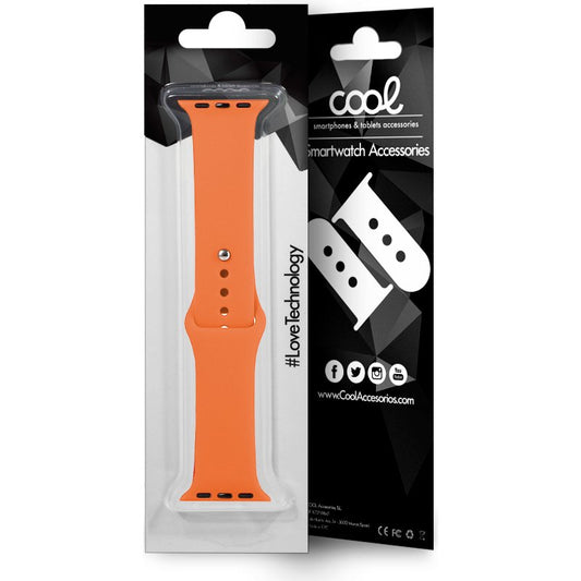 Correia COOL para Apple Watch Series 1 / 2 / 3 / 4 / 5 / 6 / 7 / 8 / 9 / SE (42 / 44 / 45 mm) Borracha coral