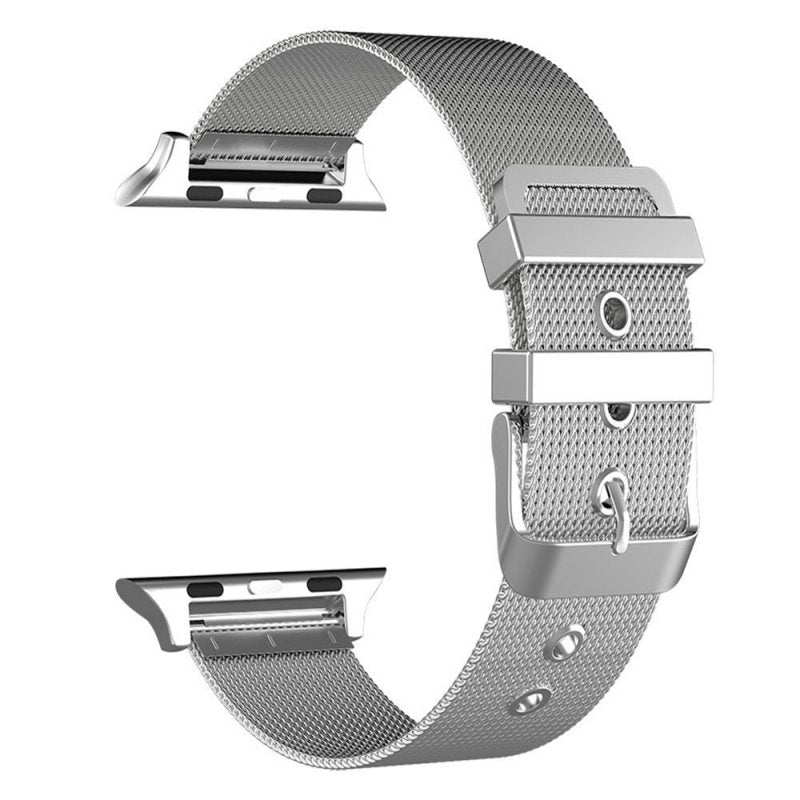 Correia COOL para Apple Watch Series 1 / 2 / 3 / 4 / 5 / 6 / 7 / 8 / 9 / SE (42 / 44 / 45 mm) Metal Prata
